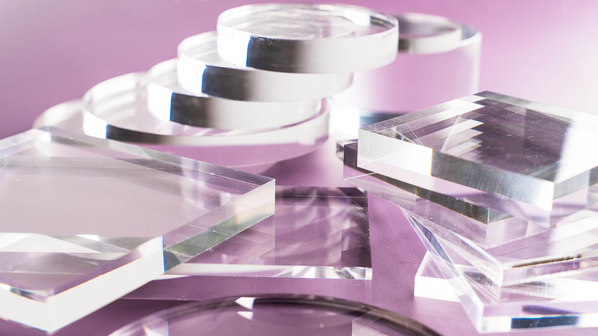 Clever ways to use acrylic blocks and sheets in product photography